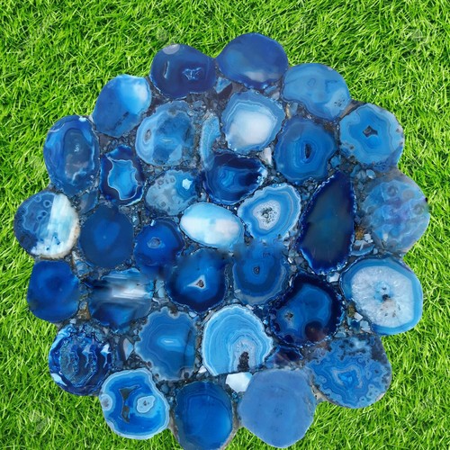 Tavolo angolare agata blu - angolare,