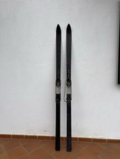 COPPIA DI ANTICHI SCI IN LEGNO cm. 207  anni '30/40 Vintage epoca Con Attacchi