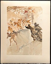 Salvador Dalì - Xilografia originale - Illustrazione Divina commedia 1963