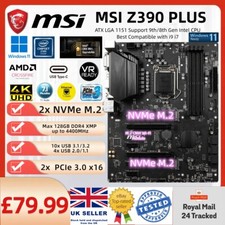 Scheda madre MSI Z390 PLUS LGA1151 ATX per 8a 9a generazione i3 i5 i9-9900K i7-9700K