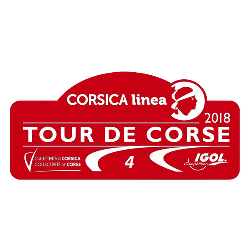 Pegatina placa fia wrc - placa, rally