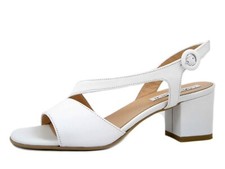 Women white genuine - genuine, leather