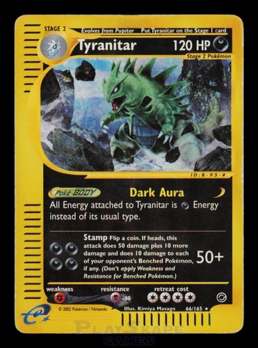 Pokemon card tyranitar 165 - card,