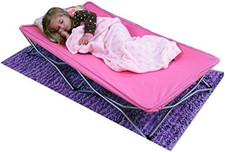 Cama portatile para ninos rosa