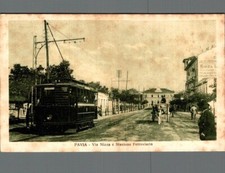 Pavia via Nizza e Stazione Ferr. , Tram Elettrico F. piccolo non spedita