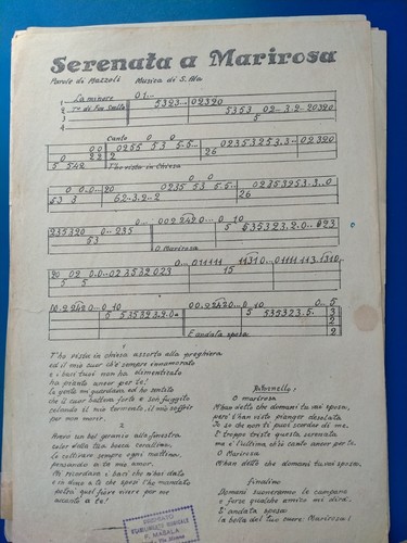 Vecchi spartiti canzoni - vecchi,