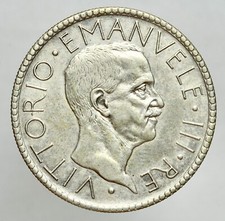 VITTORIO EMANUELE III 1901-1945  AG/ 20 LIRE 1927 LITTORE