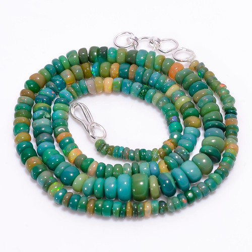 Collana perle rondelle - , opale