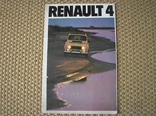 RENAULT 4 TL GTL SALES BROCHURE ORIGINALE FRENCH FRANCAIS PROSPEKT