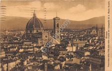 Cartolina Firenze Panorama da Campanile di S. M. Novella 1924