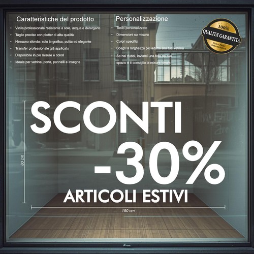 Adesivi estate vetrofania - adesivi,