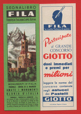 SEGNALIBRO FILA SERIE MONUMENTI D'ITALIA PINEROLO CHIESA S. MAURIZIO GIOTTO BLU