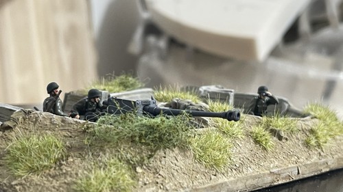 Modellino trincea militare