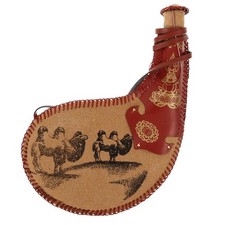  Borsa per acqua in pelle Borsa per vino Bota Borraccia per acqua Boccetta per