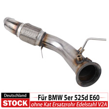 M57-MOTORE DOWNPIPE ACCIAIO INOX 3" 76MM SENZA DPF per BMW SERIE 3 E90 330D, SERIE 5 E60 530D