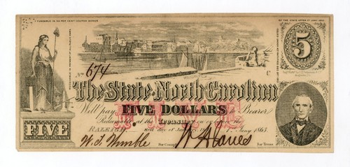 Banconota dollari 1863 - banconota, 5