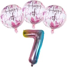 DIWULI Farfalla 7 Anni - Rosa