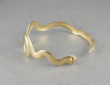 Bracciale oro serpente serpente metallo braccialetto toga festa dea Cleopatra asp