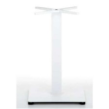 Basamento base gamba per tavolo 60x60 e 70x70 colore bianco con base ghisa