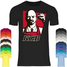 Maglietta uomo KGB Lenin Putin Unione Sovietica Russia Gulag Propaganda CCCP
