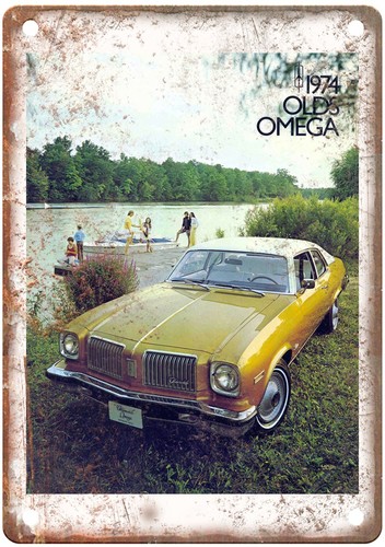 Insegna metallo oldmobile - insegna,
