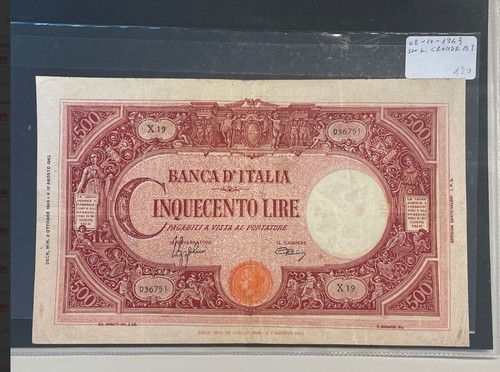 Banca italia banconota - d'italia,