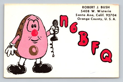 Radioamatore qsl n6bfq santa - radioamatore,