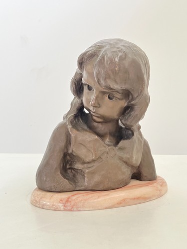 Scultura bimba bronzo - bronzo,, xix