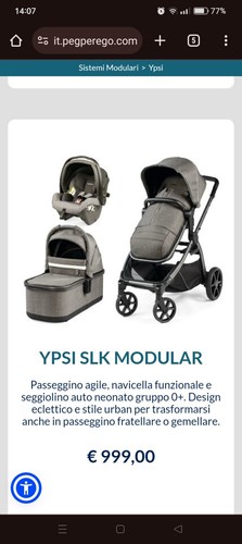 Peg perego trio ypsi - peg, nero