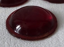 RARA GEMMA IN VETRO ROSSO PER  RICAMBI BICICLETTE D'EPOCA -EROICA  VINTAGE -566-