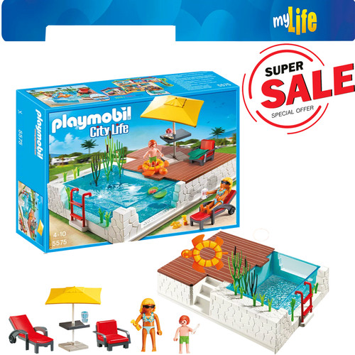 Playmobil life 5575 - life, piscina