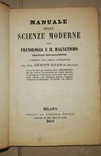 MANUALE SCIENZE MODERNE LA FRENOLOGIA E IL MAGNETISMO RAVANI 1854