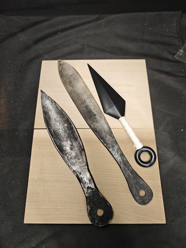 Set kunai forgiato mano - set, a