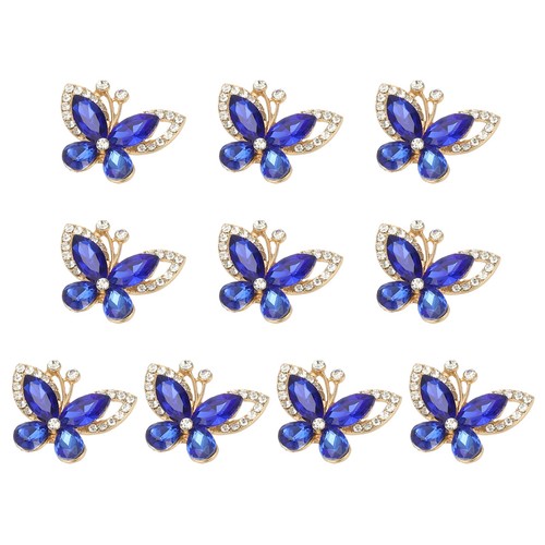 10pcs farfalle con strass - 10pcs,