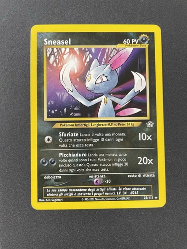 Pokemon sneasel neo genesis - pokemon,