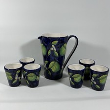 Avallone Vietri Set brocca e 6