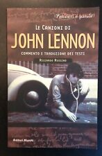 6 libri JOHN LENNON. UNA RIVOLUZIONE IN MUSICA + LE CANZONI, ecc. ottime cond.
