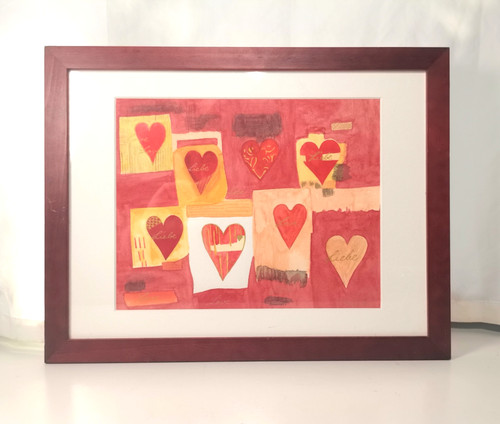 Quadro cuori con amore - cuori,