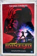 Star Wars La Vendetta dello Jedi Teser Originale Un Foglio Poster Rotolato 1982