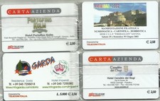°LOTTO 1 di 4 CARTE ALBERGO/AZIENDA - buone - NUOVE in blister (vedi foto!)°