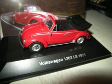 1:43 Ixo / Altaya VW Maggiolino 1302 Cabrio LS rosso/rosso 1971 in ottime condizioni