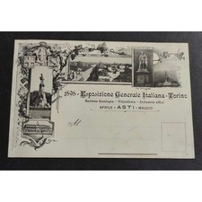 Cartolina 1898 Esposizione