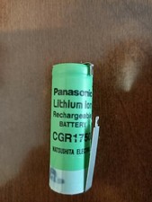 Batteria Ricaricabile Litio CGR 17500 3.7V PANASONIC linguette a saldare lamelle