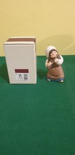 Oggetto Thun Presepe Giubileo 2000-donna con flauto-blu scuro-fuori produzione