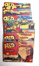 RED CARSON 1/12 SEQUENZA COMPLETA  ED. AUDACE 1949 -  RISTAMPA ANASTATICA