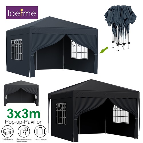 Tenda giardino gazebo 3x3m - tenda,