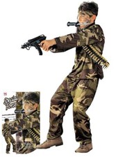 Costume Carnevale Bimbo Forze Speciali Travestimento Mimetico PS 19910