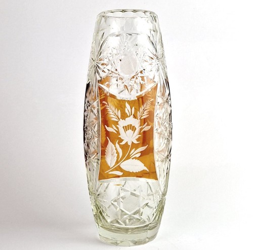 Vaso cristallo fiori colore - cristallo,