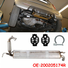 Silenziatore Per Renault Twingo III e Smart Forfour Fortwo 453 1.0 2014-