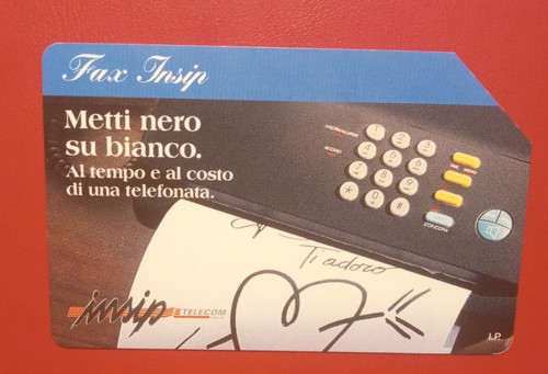 Scheda telefonica fax insip - scheda,